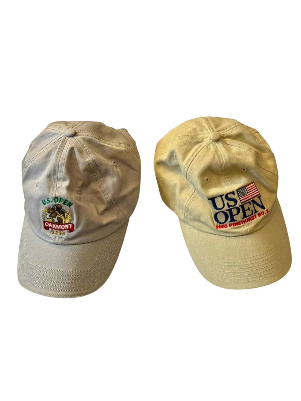 Pair of Vintage US Open Golf USGA Hats in Excellent Condition